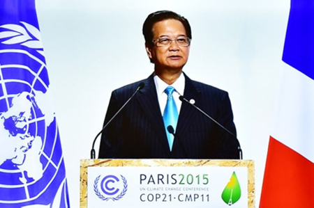 Thủ tướng Nguyễn Tấn Dũng phát biểu tại COP21.